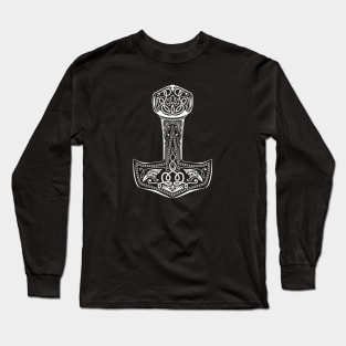 Mjoelnir, Thorshammer, Viking Warrior Long Sleeve T-Shirt